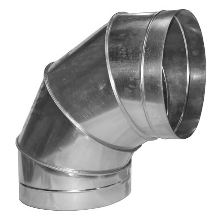 Отвод 90° Ø110 оцинк. сталь