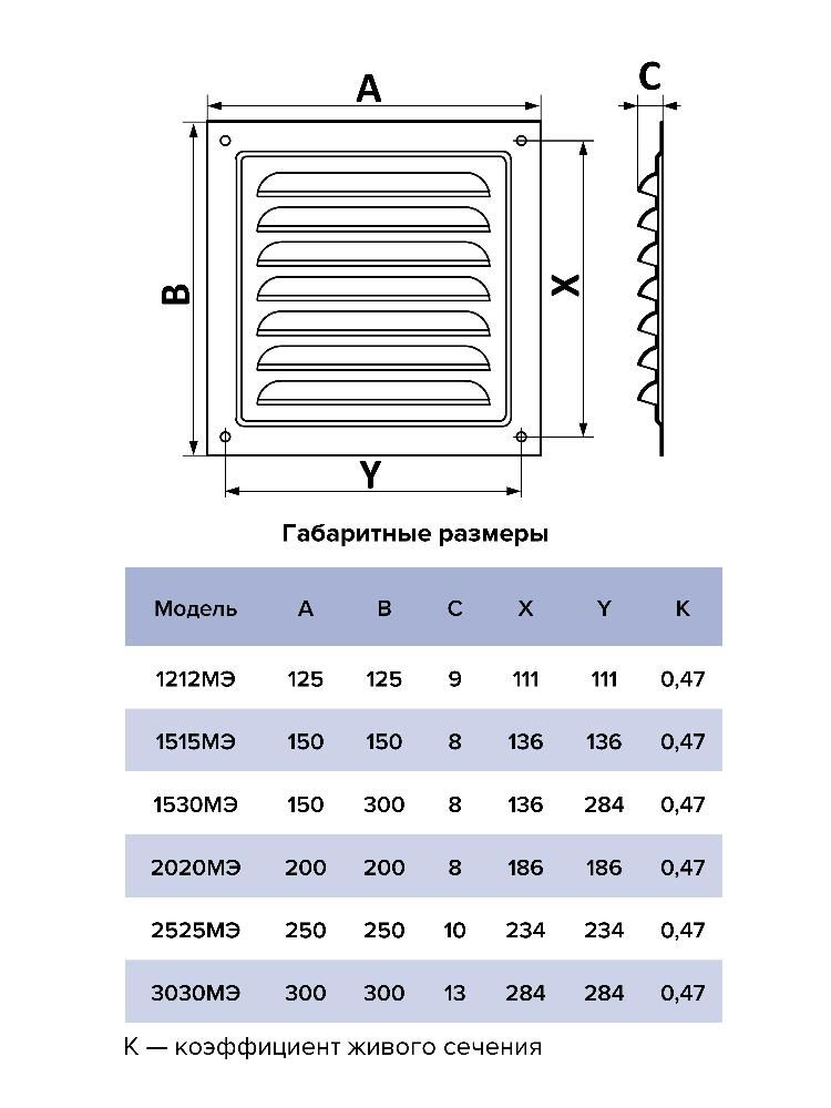 Решетка вентиляционная МЭ сетка 125х125 окрашенная сталь Gray ERA