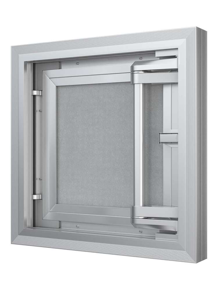 Люк ревизионный D C ERAmo Comfort 300х400 скрытый монтаж усиленная петля алюминий EVECS