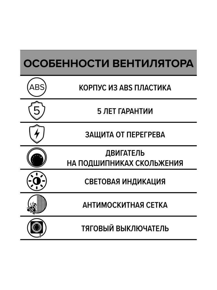 Вентилятор накладной ERA D100 тяговый выключатель ERA