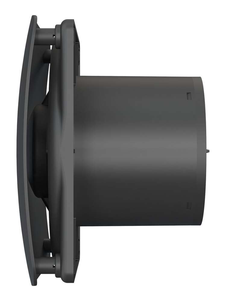 Вентилятор накладной RIO D100 обратный клапан Matt black DICITI